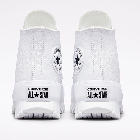 Converse Chuck Taylor All Star Lugged 2.0 Leather High Top White Size W10.5/M8.5 - Picture 5 of 13